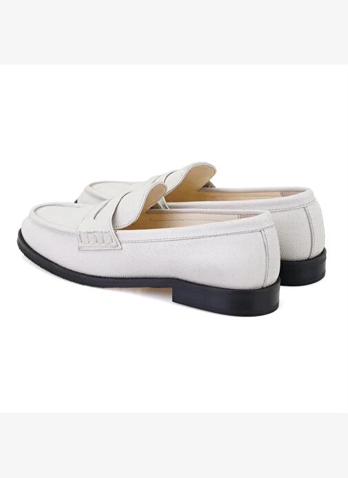 Kadın Ekru Deri Günlük Ayakkabı - Görsel 5