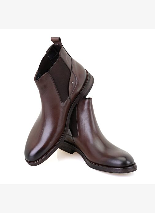 Desa Desa Kahverengi Pravin Kahve Erkek Lastikli Deri Chelsea Bot Boyner'de! Kahverengi - 5. görsel