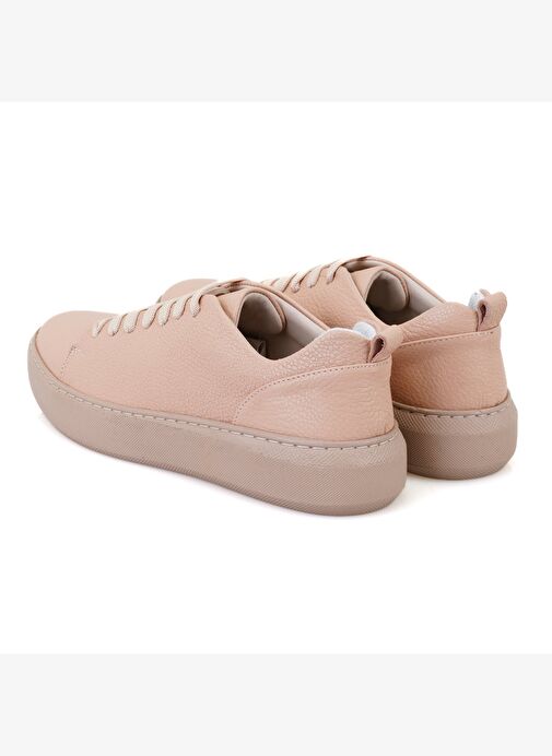 Kadın Pudra Deri Günlük Ayakkabı - Görsel 6