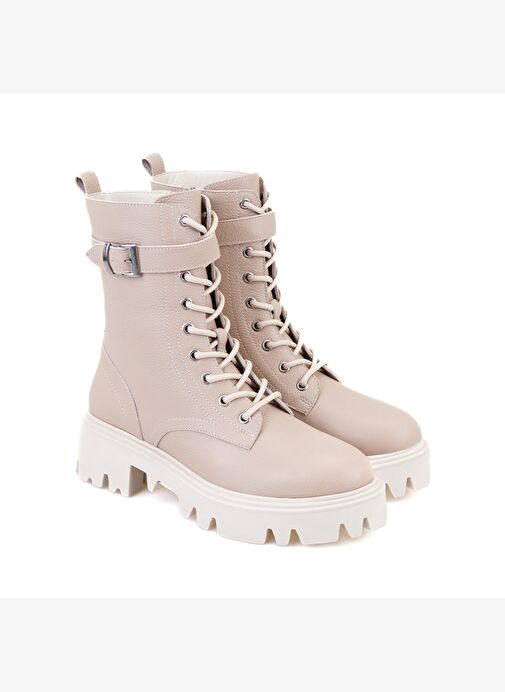 Desa Desa Kadın Bej Fermuarlı Deri Bot Boyner'de! Bej - 2. görsel