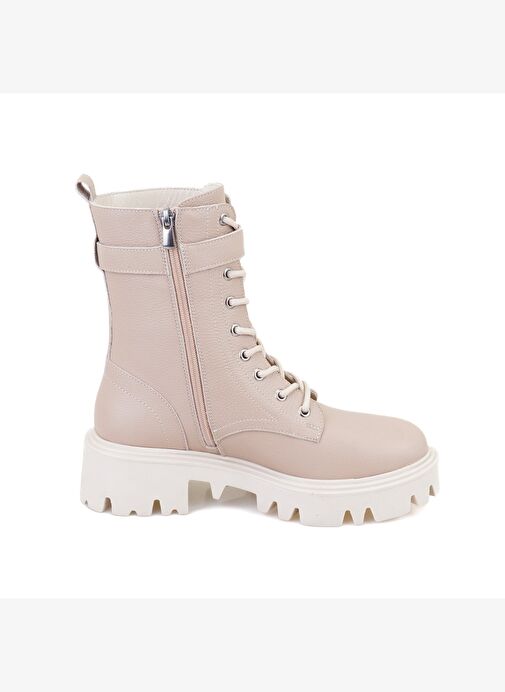 Desa Desa Kadın Bej Fermuarlı Deri Bot Boyner'de! Bej - 4. görsel