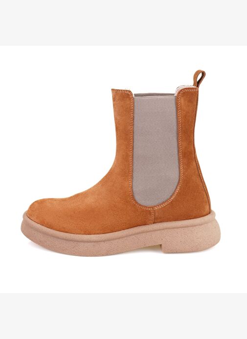 Desa Desa Kadın Taba Lastikli Nubuk Deri Chelsea Bot Boyner'de! Taba - 3. görsel