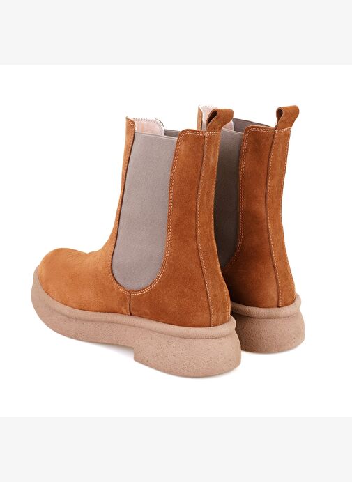 Desa Desa Kadın Taba Lastikli Nubuk Deri Chelsea Bot Boyner'de! Taba - 6. görsel