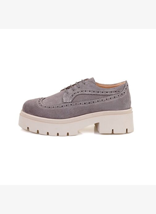 Kadın Vizon Süet Deri Günlük Ayakkabı - Görsel 3