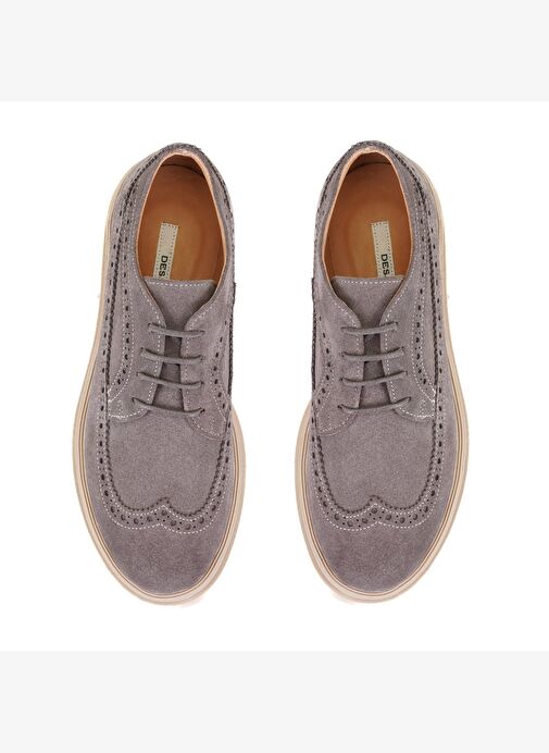 Kadın Vizon Süet Deri Günlük Ayakkabı - Görsel 5