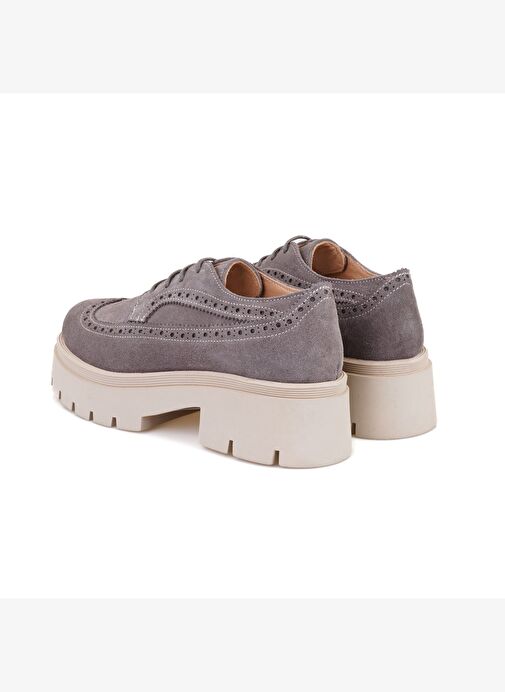Kadın Vizon Süet Deri Günlük Ayakkabı - Görsel 6