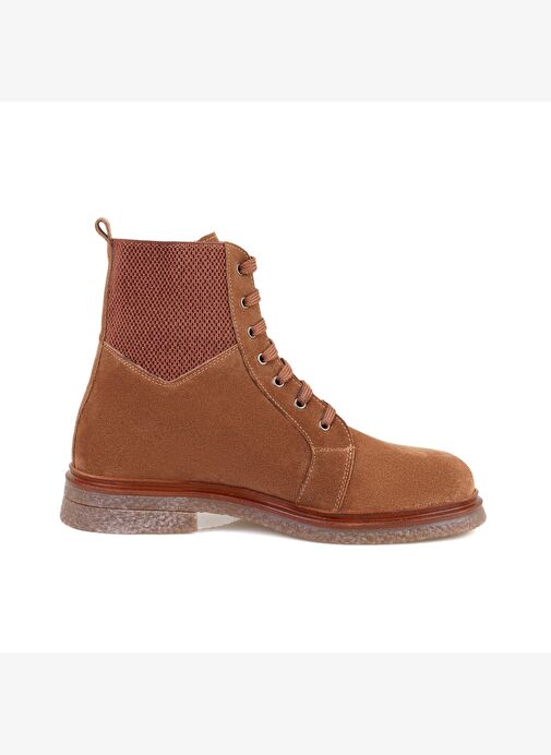 Desa Desa Kadın Taba Bağcıklı Süet Deri Postal Bot Boyner'de! Taba - 4. görsel