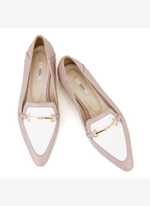 Desa Desa Kadın Bej Toka Aksesuarlı Deri Loafer Boyner'de! Bej - 5. görsel