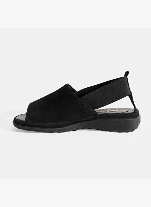 Laney Siyah Kadın Nubuk DesaComfort Deri Sandalet - Görsel 5