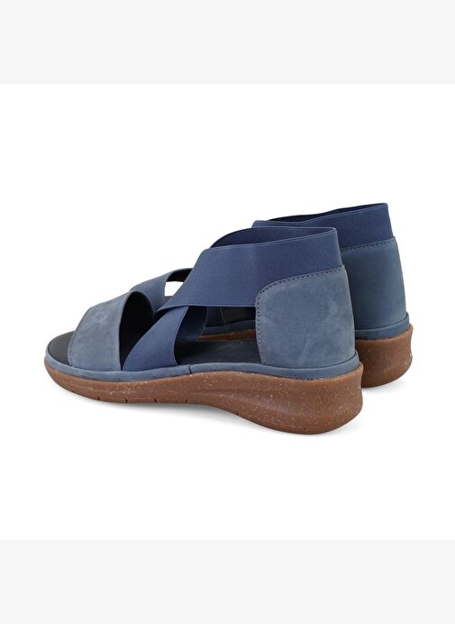 Kadın Mavi DesaComfort Deri Sandalet - Görsel 5