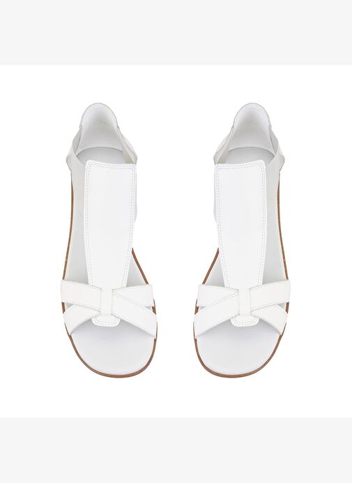 Nadine Beyaz Kadın DesaComfort Deri Sandalet - Görsel 5