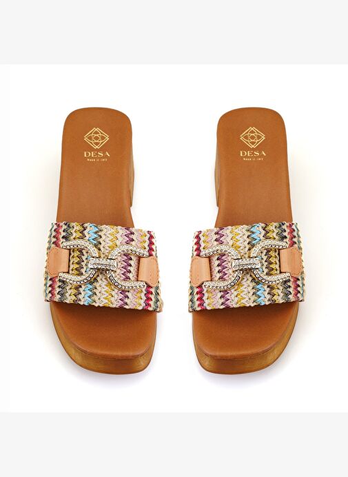 Desa Desa Kahverengi Kadın Kahve Topuklu Deri Terlik Boyner'de! Kahverengi - 4. görsel