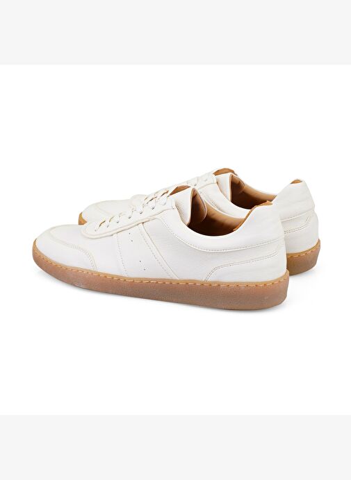 Vicente Beyaz Erkek Deri Spor Ayakkabı - Görsel 5