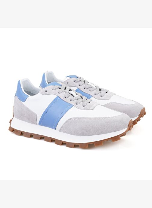 Joshua Gri Erkek Süet Deri Spor Ayakkabı - Görsel 3