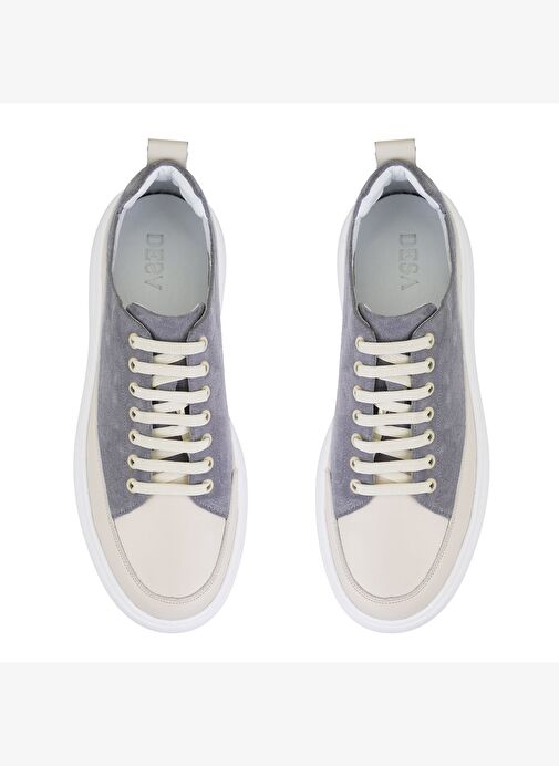 Wright Gri Erkek Deri Spor Ayakkabı - Görsel 6