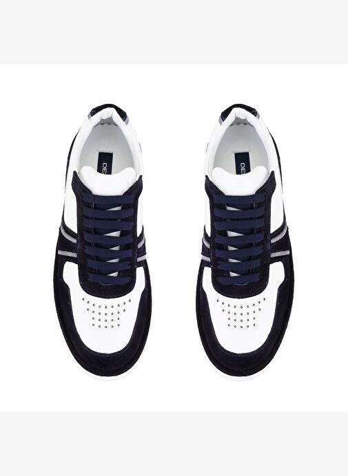 Kirk Lacivert Erkek Deri Spor Ayakkabı - Görsel 5