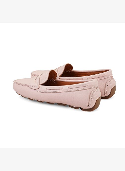 Kadın Pudra Deri Loafer - Görsel 6