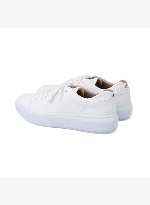 Kadın Beyaz Deri Spor Ayakkabı - Görsel 6