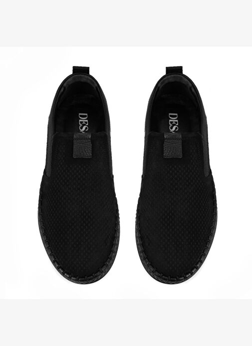 Lowell Siyah Erkek Günlük Nubuk Deri Ayakkabı - Görsel 6