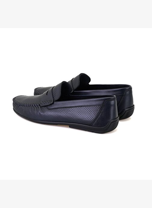 Daniel Lacivert Erkek Deri Loafer - Görsel 5