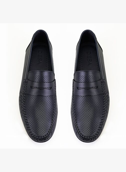 Daniel Lacivert Erkek Deri Loafer - Görsel 6