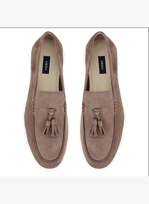 Miles Kahve Erkek Nubuk Deri Loafer - Görsel 6