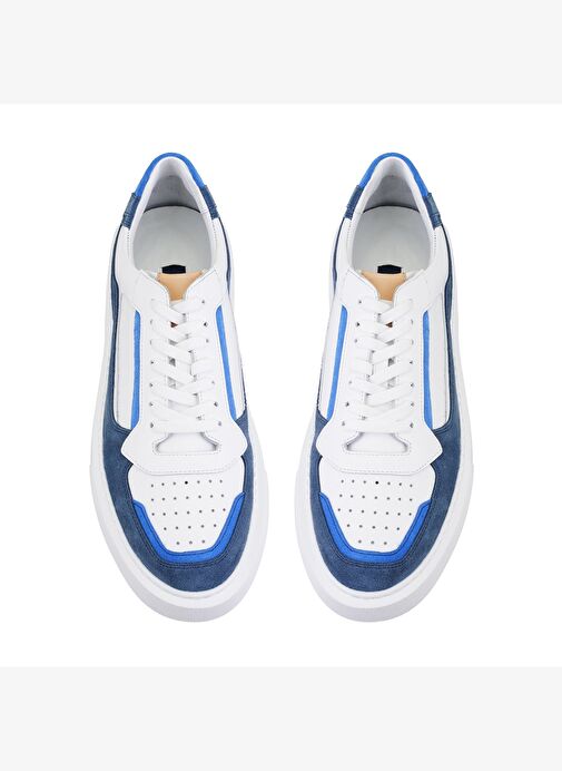 Dillon Beyaz Erkek Deri Spor Ayakkabı - Görsel 7