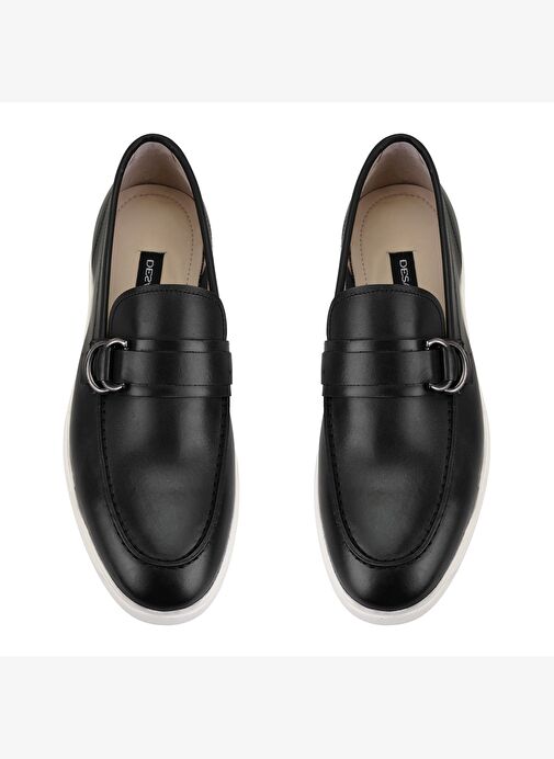 Galvin Siyah Erkek Deri Loafer - Görsel 6