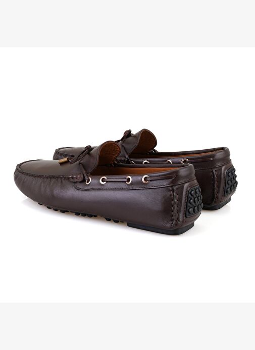 Damien Kahve Erkek Deri Loafer - Görsel 5