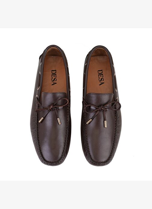Damien Kahve Erkek Deri Loafer - Görsel 6