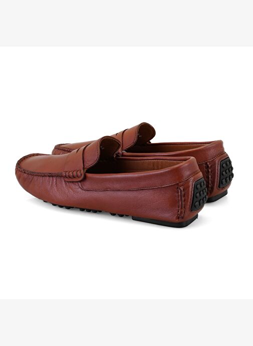 Dareau Taba Erkek Deri Loafer - Görsel 5