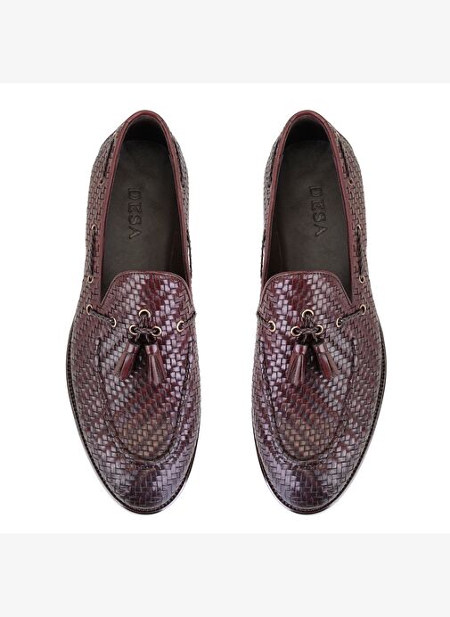 Ronald Kahve Erkek Deri Loafer - Görsel 5