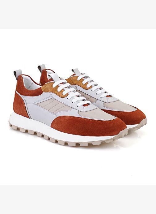 Caspian Kahve Erkek Deri Spor Ayakkabı - Görsel 3