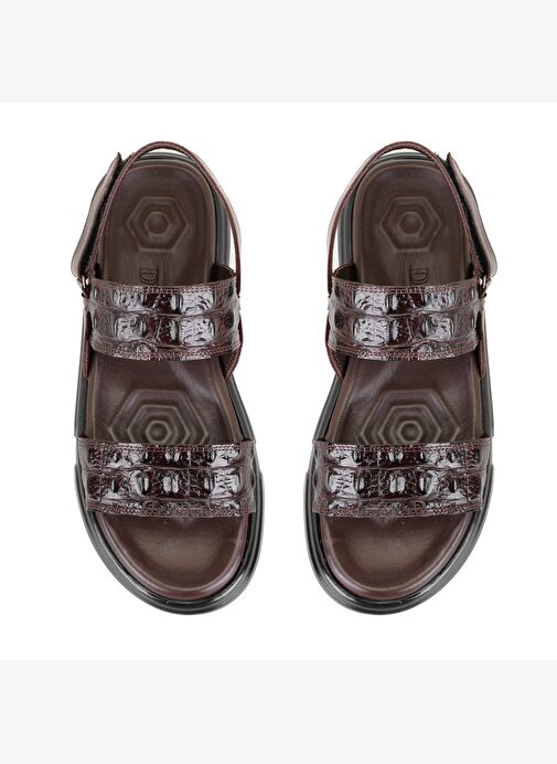 Ellery Kahve Erkek Deri Sandalet - Görsel 5
