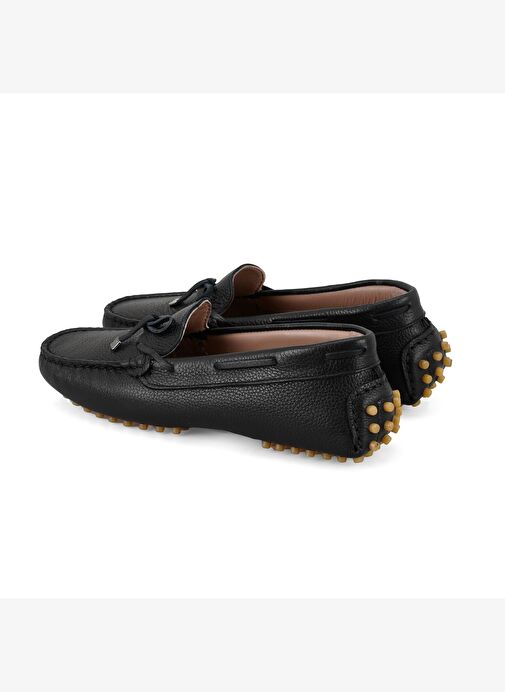 Kadın Siyah Deri Loafer - Görsel 6