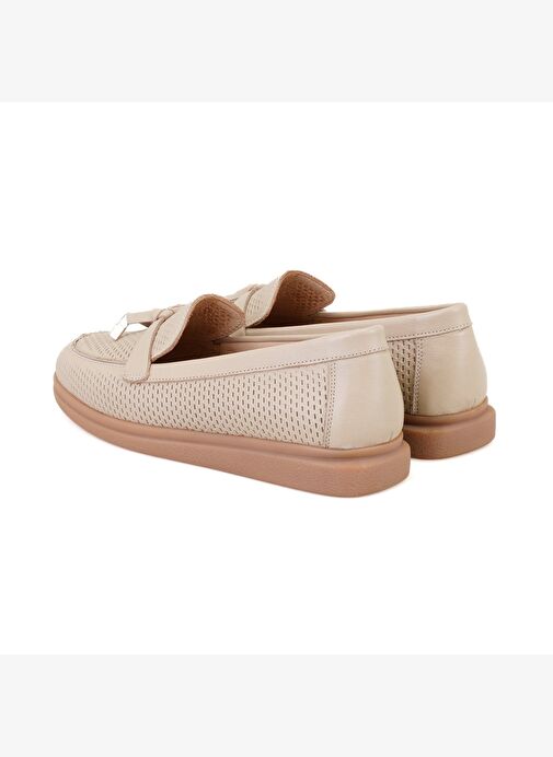 Kadın Vizon Deri Loafer - Görsel 6