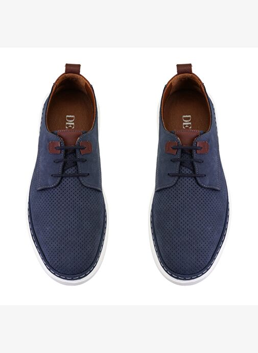 Derick Lacivert Erkek Deri Günlük Ayakkabı - Görsel 5