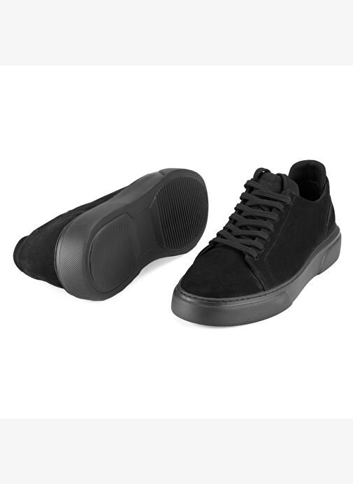 Holden Siyah Erkek Nubuk Deri Günlük Ayakkabı - Görsel 6