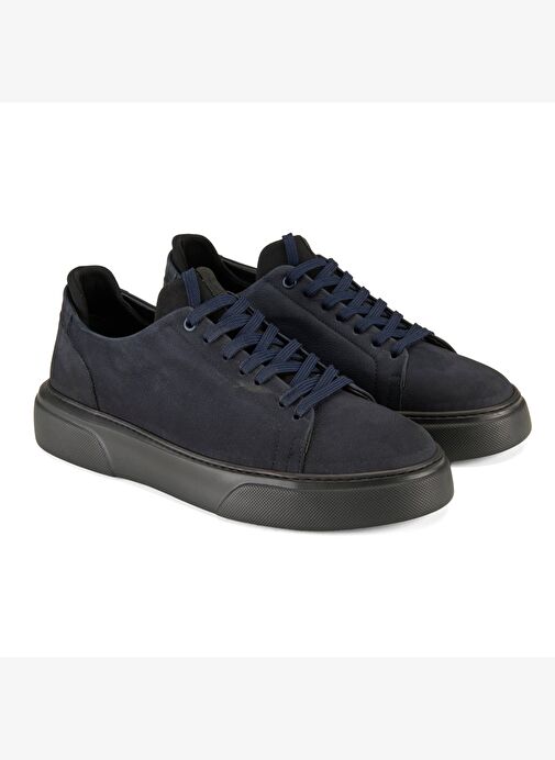 Holden Lacivert Erkek Nubuk Deri Günlük Ayakkabı - Görsel 2