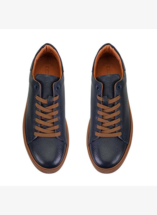 Larry Lacivert Erkek Deri Günlük Ayakkabı - Görsel 5