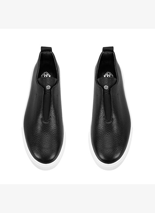 Kadın Siyah Deri Spor Ayakkabı - Görsel 6