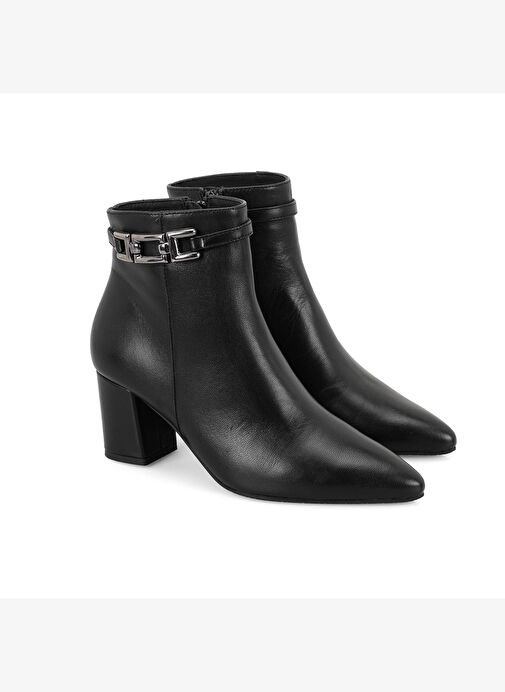 Desa Siyah Kadın DesaComfort Toka Aksesuarlı Topuklu Deri Bot | Boyner Siyah - 2. görsel