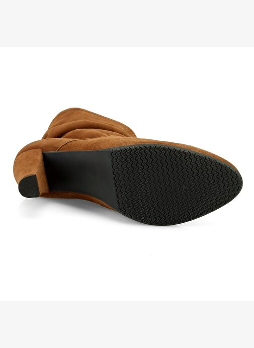 Belen Taba Kadın DesaComfort Fermuarlı Topuklu Deri Bot - Görsel 6