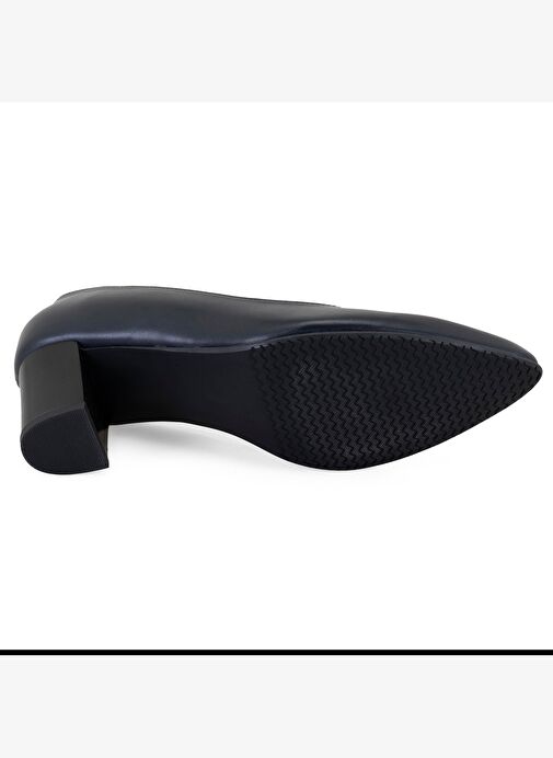 Kadın Lacivert DesaComfort Topuklu Deri Klasik Ayakkabı - Görsel 6