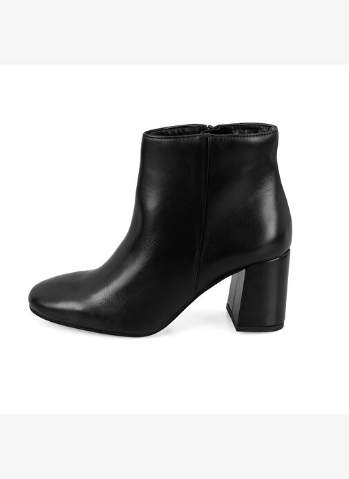 Desa Desa Mariv Siyah Kadın Fermuarlı Topuklu Deri Bot | Boyner Siyah - 4. görsel