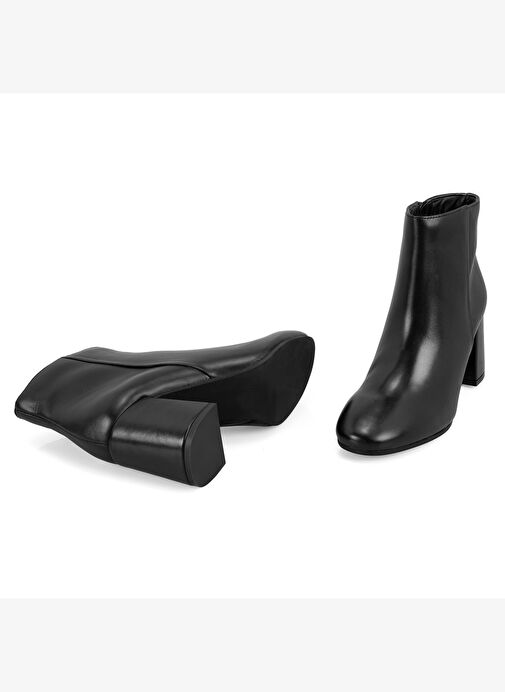 Desa Desa Mariv Siyah Kadın Fermuarlı Topuklu Deri Bot | Boyner Siyah - 7. görsel