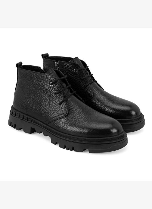 Lionra Siyah Erkek Deri Bot - Görsel 2