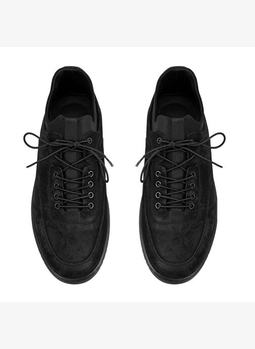 Abdiel Siyah Erkek Nubuk Deri Günlük Ayakkabı - Görsel 8