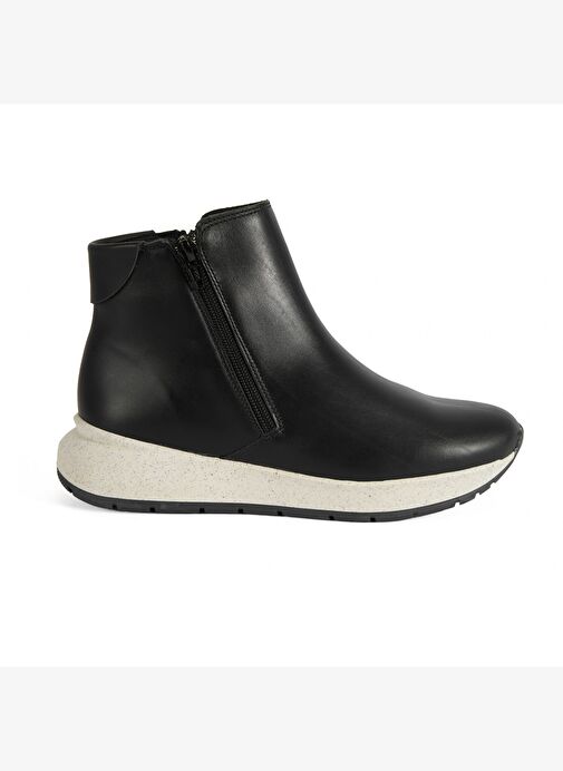 Gillian Siyah Kadın DesaComfort Fermuarlı Deri Bot - Görsel 3