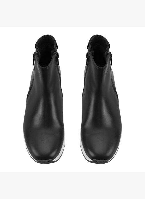 Gillian Siyah Kadın DesaComfort Fermuarlı Deri Bot - Görsel 7